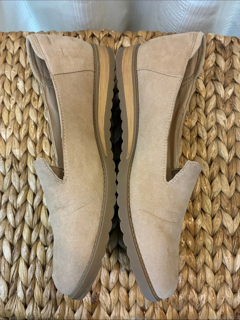 Dr. Scholl's Women's Suede Slip-On Loafer in Tan